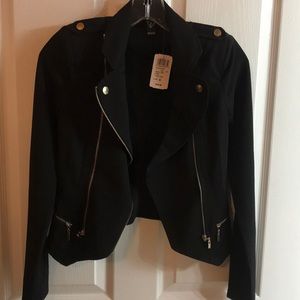Black short jacket